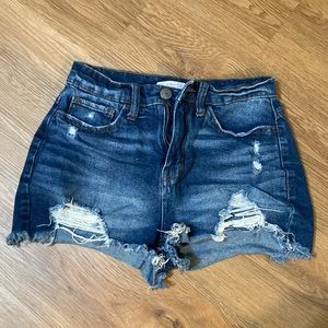 SO Vintage Stretch high rise curvy mom shorts